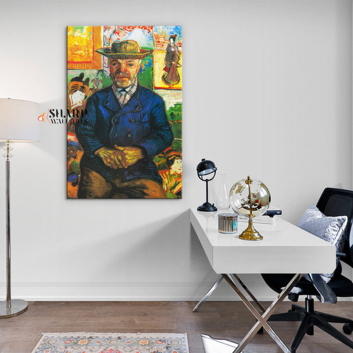 Vincent van Gogh Portrait Of Père Tanguy Canvas Wall Art