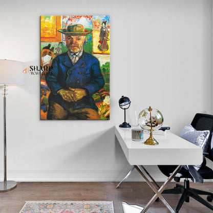 Vincent van Gogh Portrait Of Père Tanguy Canvas Wall Art
