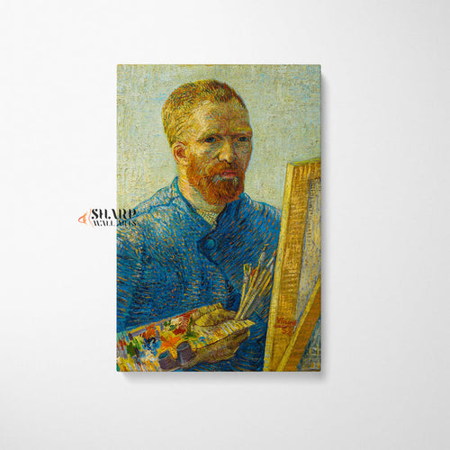 Vincent van Gogh Self-Portrait As A Painter Canvas Wall Art