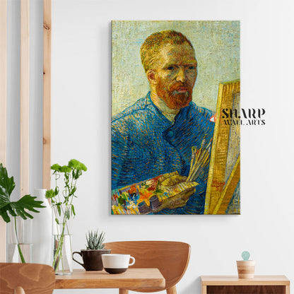 Vincent van Gogh Self-Portrait As A Painter Canvas Wall Art
