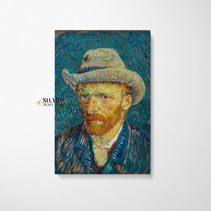 Vincent van Gogh Self-Portrait With Grey Felt Hat Canvas Wall Art