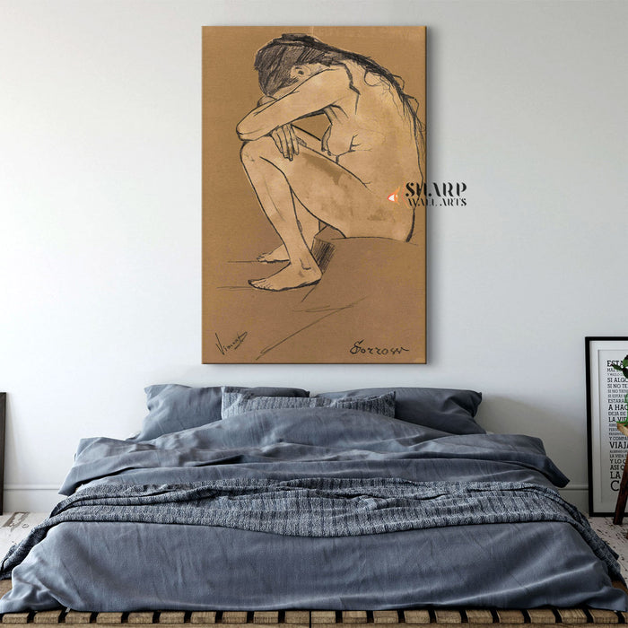 Vincent van Gogh Sorrow Canvas Wall Art