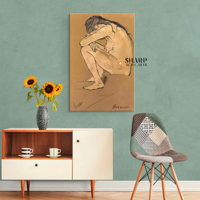 Vincent van Gogh Sorrow Canvas Wall Art