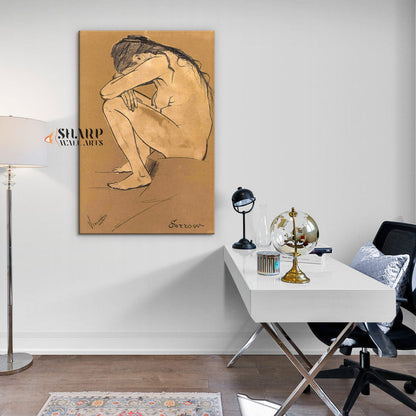 Vincent van Gogh Sorrow Canvas Wall Art