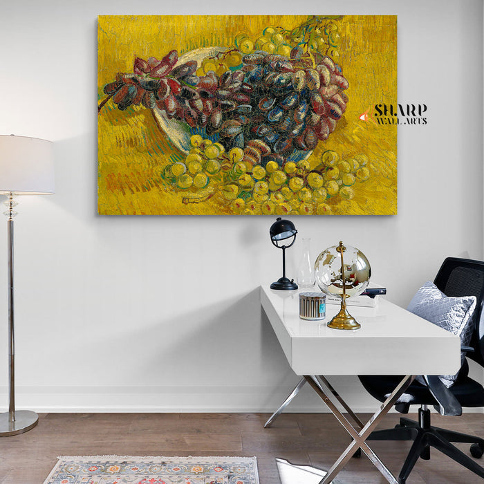 Vincent van Gogh Still Life With Grapes Canvas Wall Art