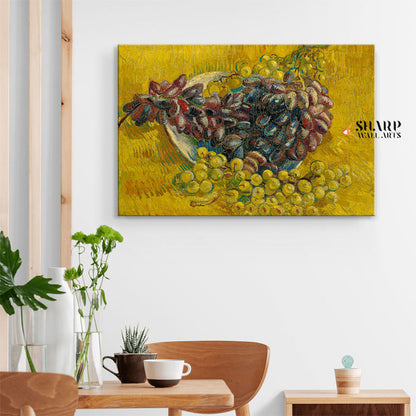 Vincent van Gogh Still Life With Grapes Canvas Wall Art