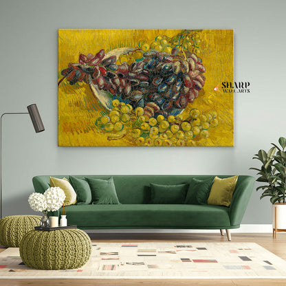 Vincent van Gogh Still Life With Grapes Canvas Wall Art