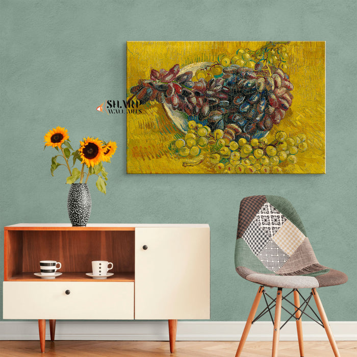 Vincent van Gogh Still Life With Grapes Canvas Wall Art