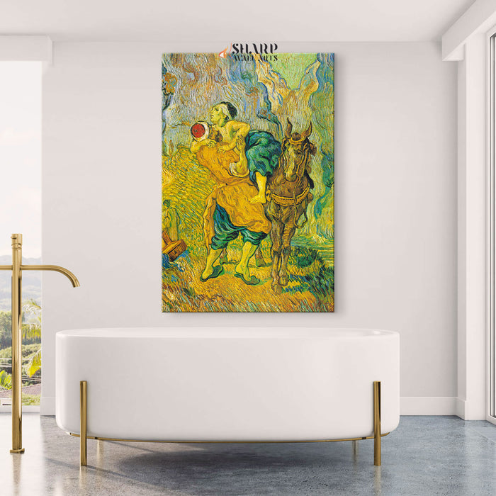 Vincent van Gogh The Good Samaritan Canvas Wall Art
