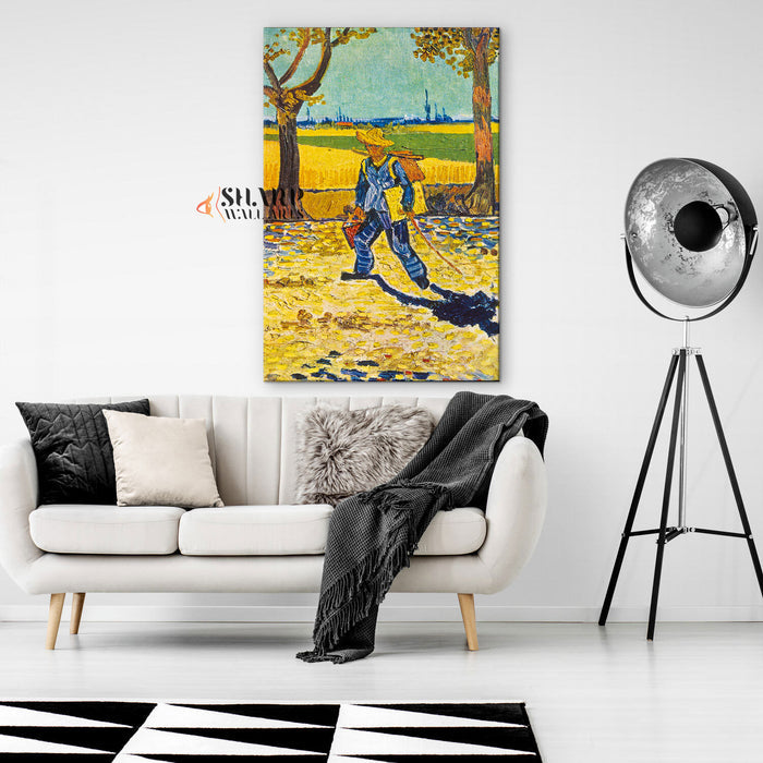 Vincent van Gogh The Painter On His Way To Work Canvas Wall Art