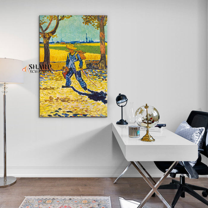 Vincent van Gogh The Painter On His Way To Work Canvas Wall Art