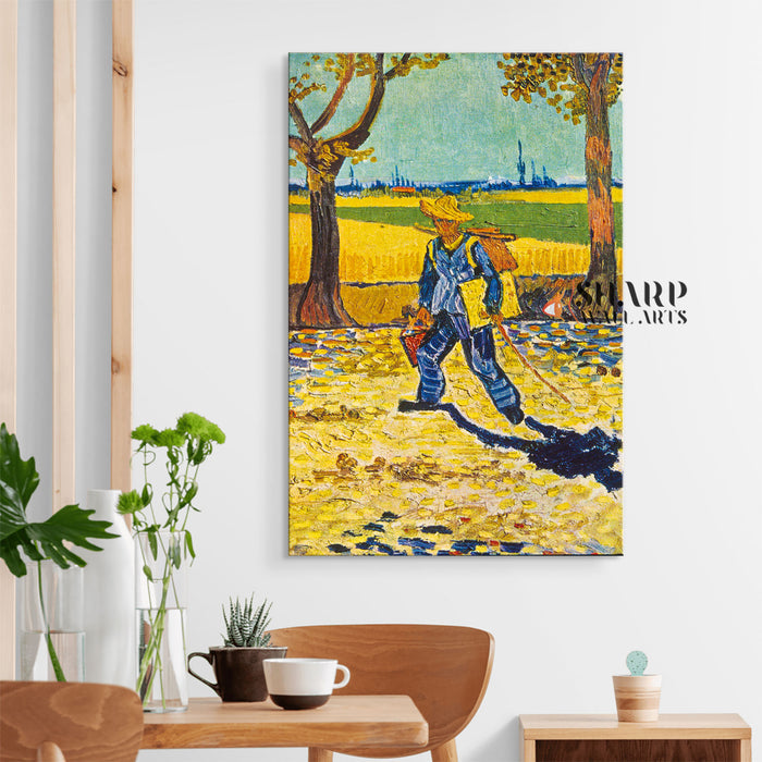 Vincent van Gogh The Painter On His Way To Work Canvas Wall Art