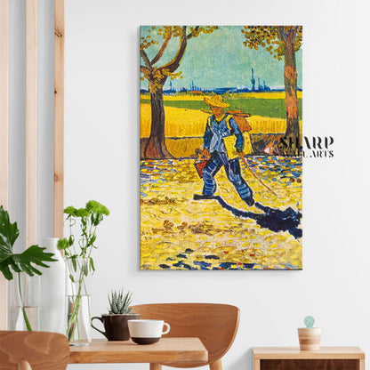 Vincent van Gogh The Painter On His Way To Work Canvas Wall Art