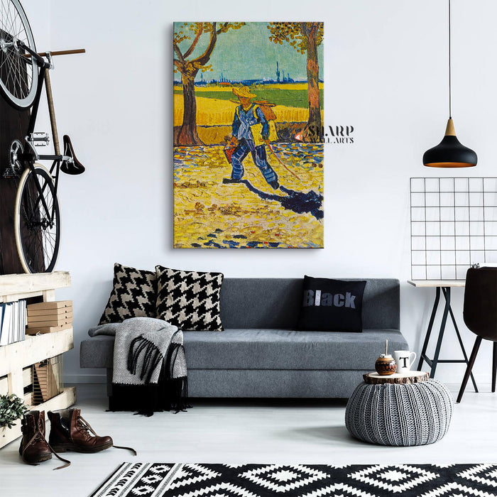 Vincent van Gogh The Painter On His Way To Work Canvas Wall Art