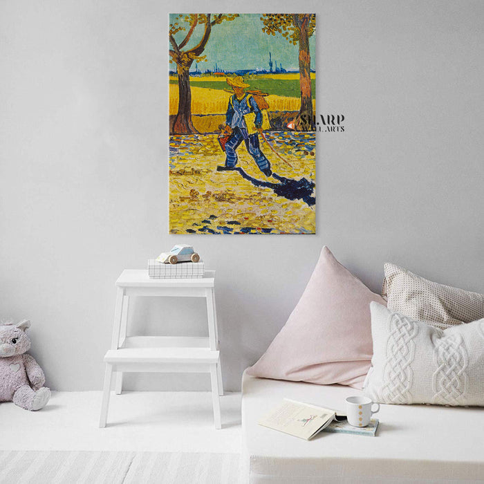 Vincent van Gogh The Painter On His Way To Work Canvas Wall Art