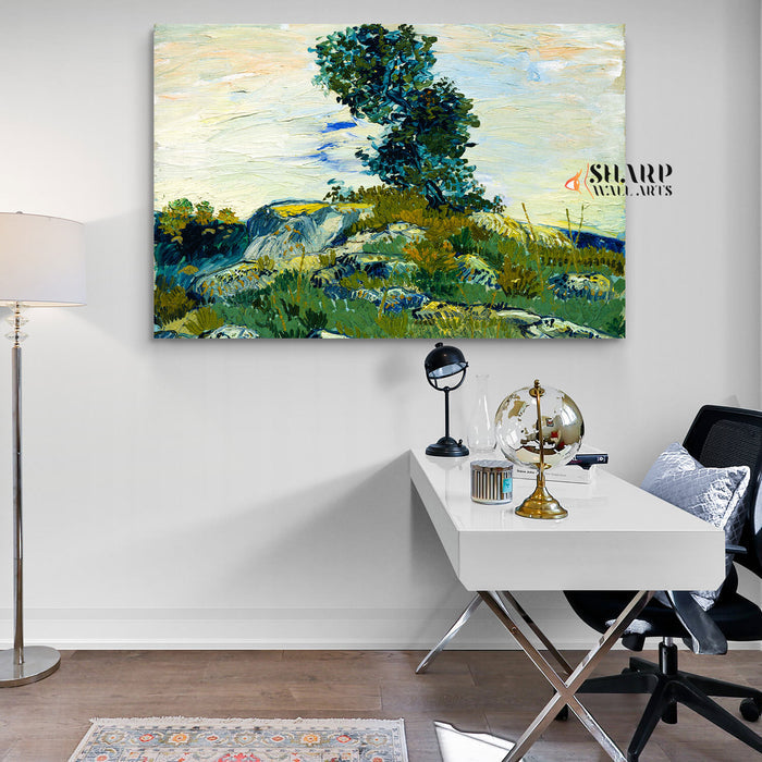 Vincent van Gogh The Rocks Canvas Wall Art