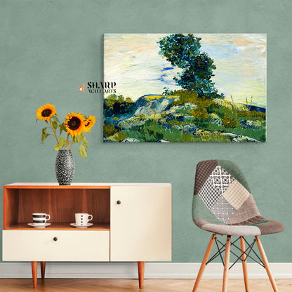 Vincent van Gogh The Rocks Canvas Wall Art