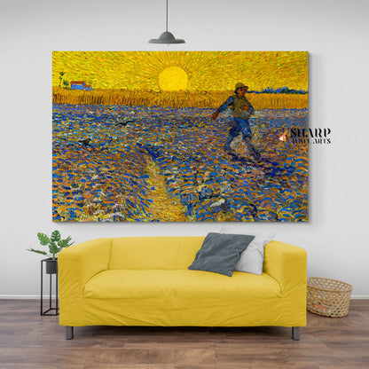 Vincent van Gogh The Sower Canvas Wall Art