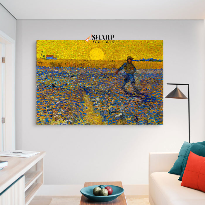 Vincent van Gogh The Sower Canvas Wall Art