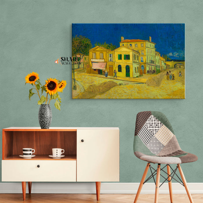 Vincent van Gogh The Yellow House Canvas Wall Art