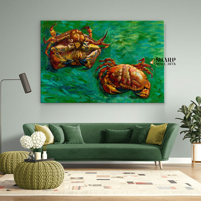 Vincent van Gogh Two Crabs Canvas Wall Art