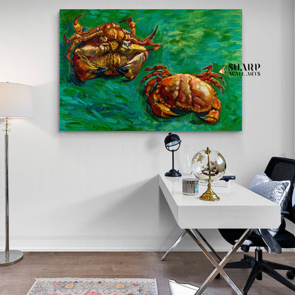 Vincent van Gogh Two Crabs Canvas Wall Art