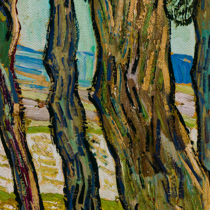 Vincent van Gogh Two Diggers Among Trees Canvas Wall Art