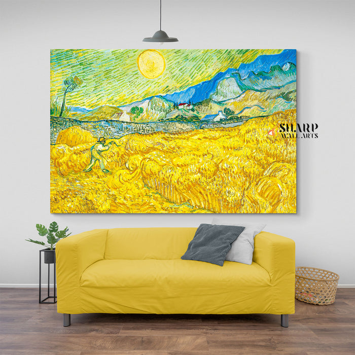 Vincent van Gogh Wheatfield Canvas Wall Art
