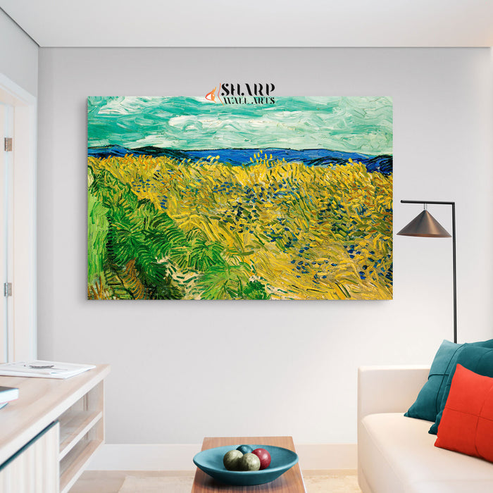 Vincent van Gogh Wheatfield With Cornflowers Canvas Wall Art