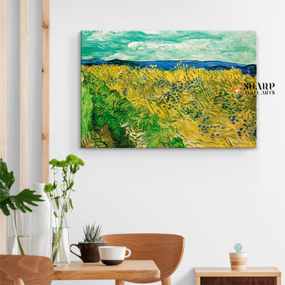 Vincent van Gogh Wheatfield With Cornflowers Canvas Wall Art