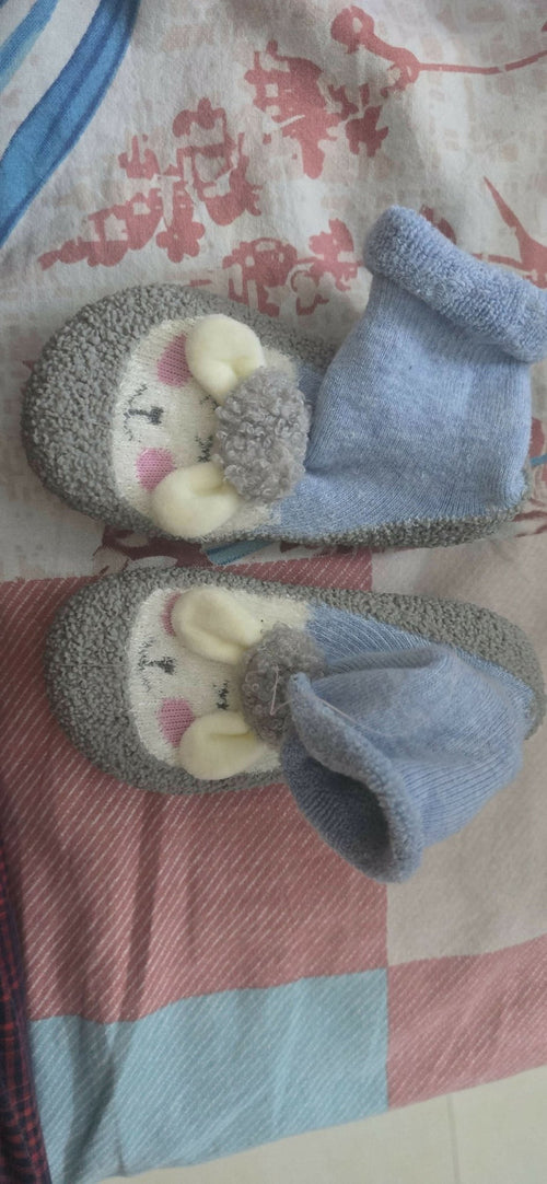 Winter Anti Skid Warm Socks Cum Shoes (Great Grip)