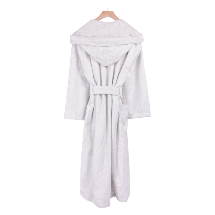 NUA Pale Grey Dressing Gown | Bown of London product back view