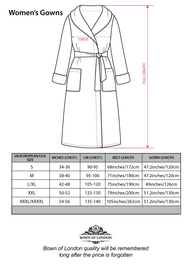 Women's Towelling Dressing Gown - Oceania