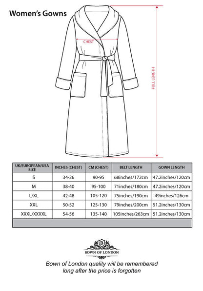 Women's Towelling Dressing Gown - Oceania
