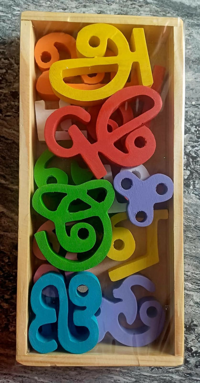 Teach your child the beauty of the Tamil language with this durable Wooden Tamil Letters set—fun, educational, and perfect for hands-on learning!