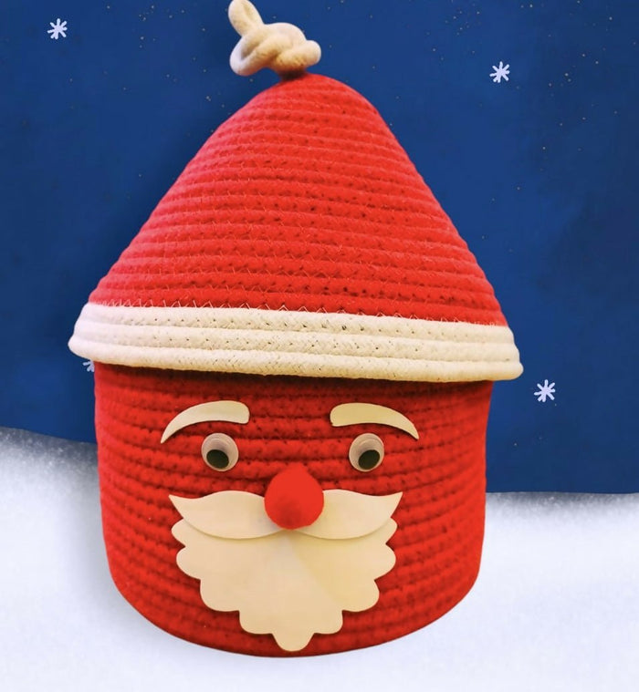 Woven Storage Basket with Cap /Christmas Special Baskets