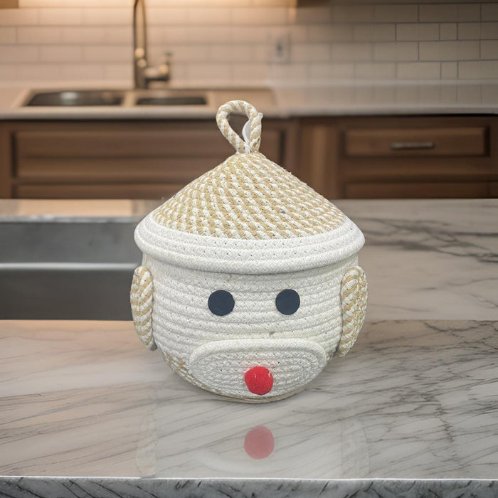 Woven Storage Basket with Cap /Christmas Special Baskets