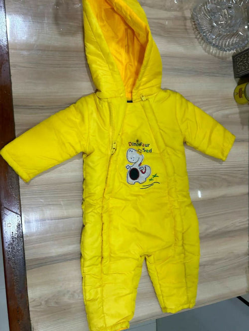 Bright, Warm & Cozy – The Perfect Yellow Winter Jumpsuit for Your Baby!