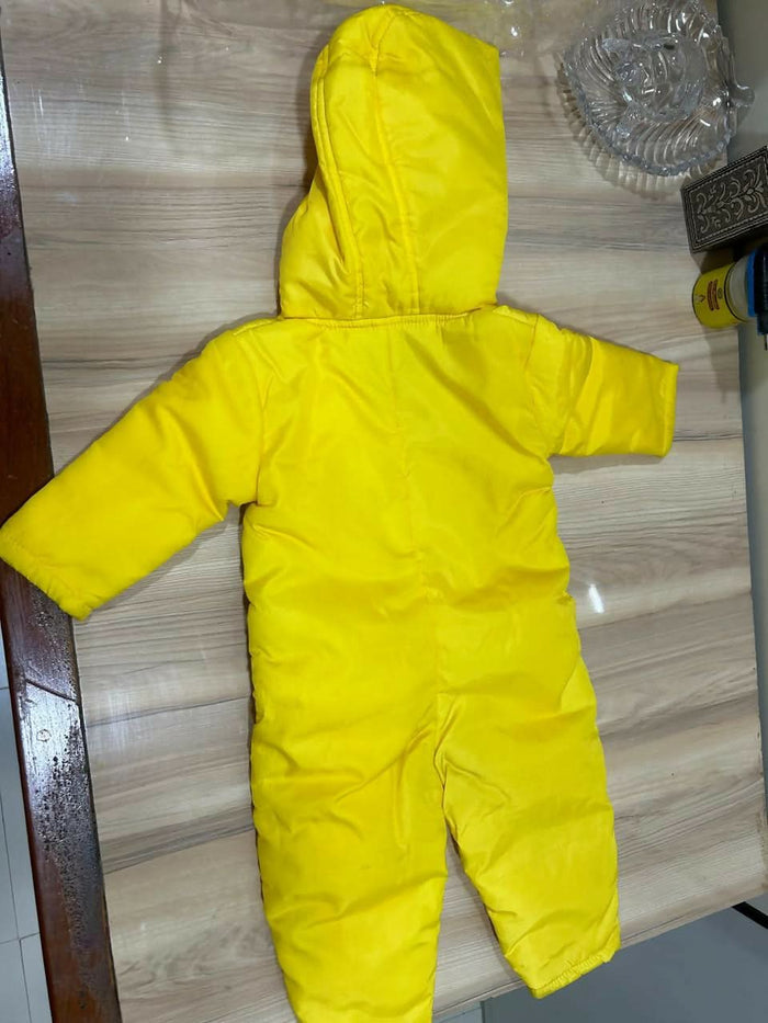 Bright, Warm & Cozy – The Perfect Yellow Winter Jumpsuit for Your Baby!