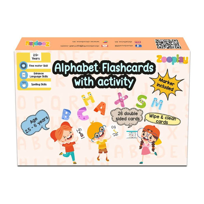 ZOOPLAY Alphabet Flashcards with Activity
