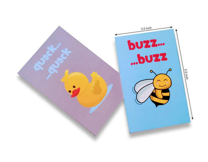 ZOOPLAY Animals Sounds Flashcards with Collective Noun and Baby Name