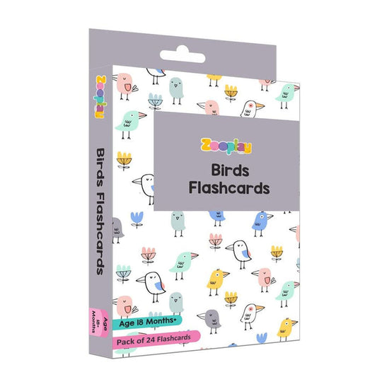 ZOOPLAY Birds Flash Cards for Kids
