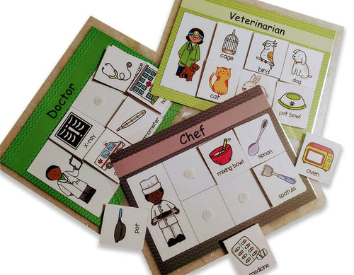 ZOOPLAY Community Helper and Their Tools Sorting Activity