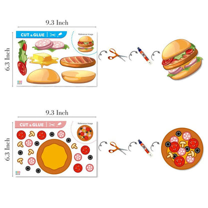 ZOOPLAY Cut & Glue Activity - Food