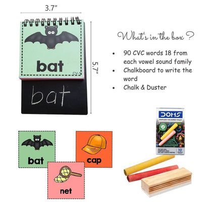 ZOOPLAY CVC Words Read and Write Flashcards