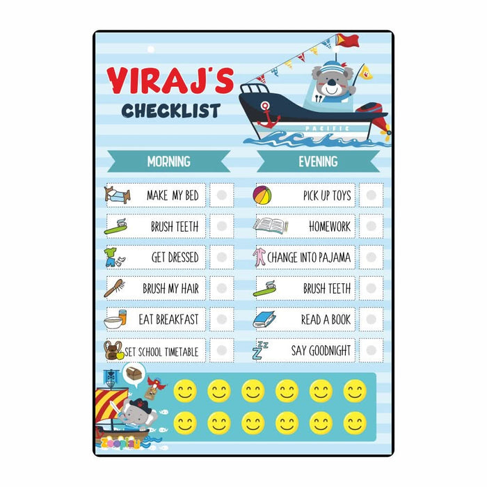 ZOOPLAY Daily Reward Chart Personalised