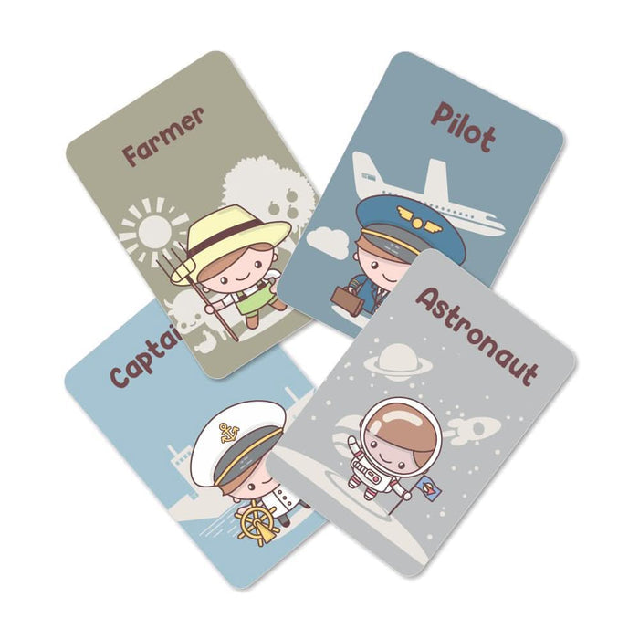 ZOOPLAY First Flashcards Combo Pack - Animals, Fruits & Vegetables, Professions & Space Flashcards)