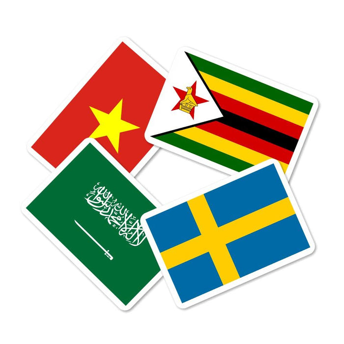 ZOOPLAY Flag 1 and Flag 2 Combo Flashcards