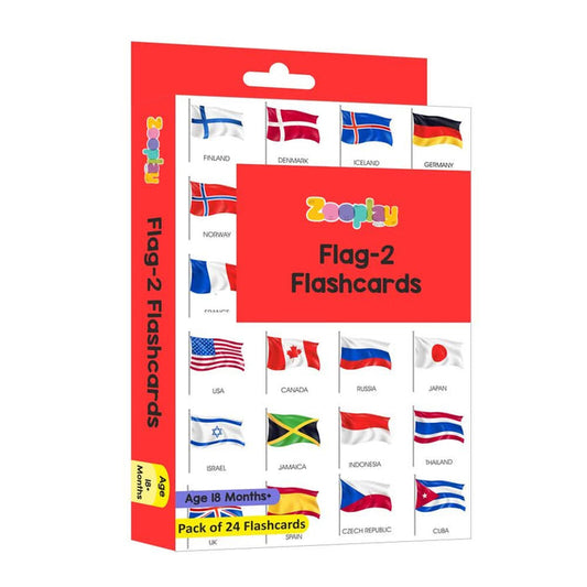 ZOOPLAY Flags Part 2 Flashcards - Pack of 24