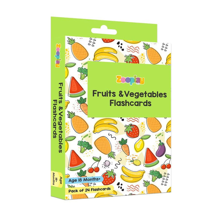 ZOOPLAY Fruits and Vegetables Flashcards